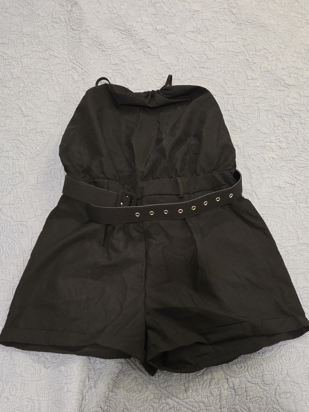 SHEIN Black Belted Romper Size XL, new In Bag!